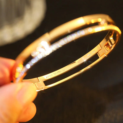 [Solara Jewelry]Move Romane Diamond Bangle Bracelet