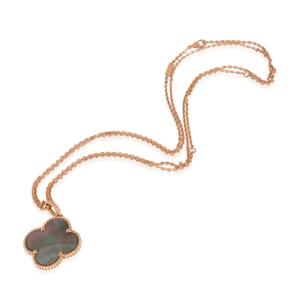 [Solara Jewelry ]KLEE 25MM GOLD DUNKLE PERLMUTT GROSSE KLEEHALSKETTE