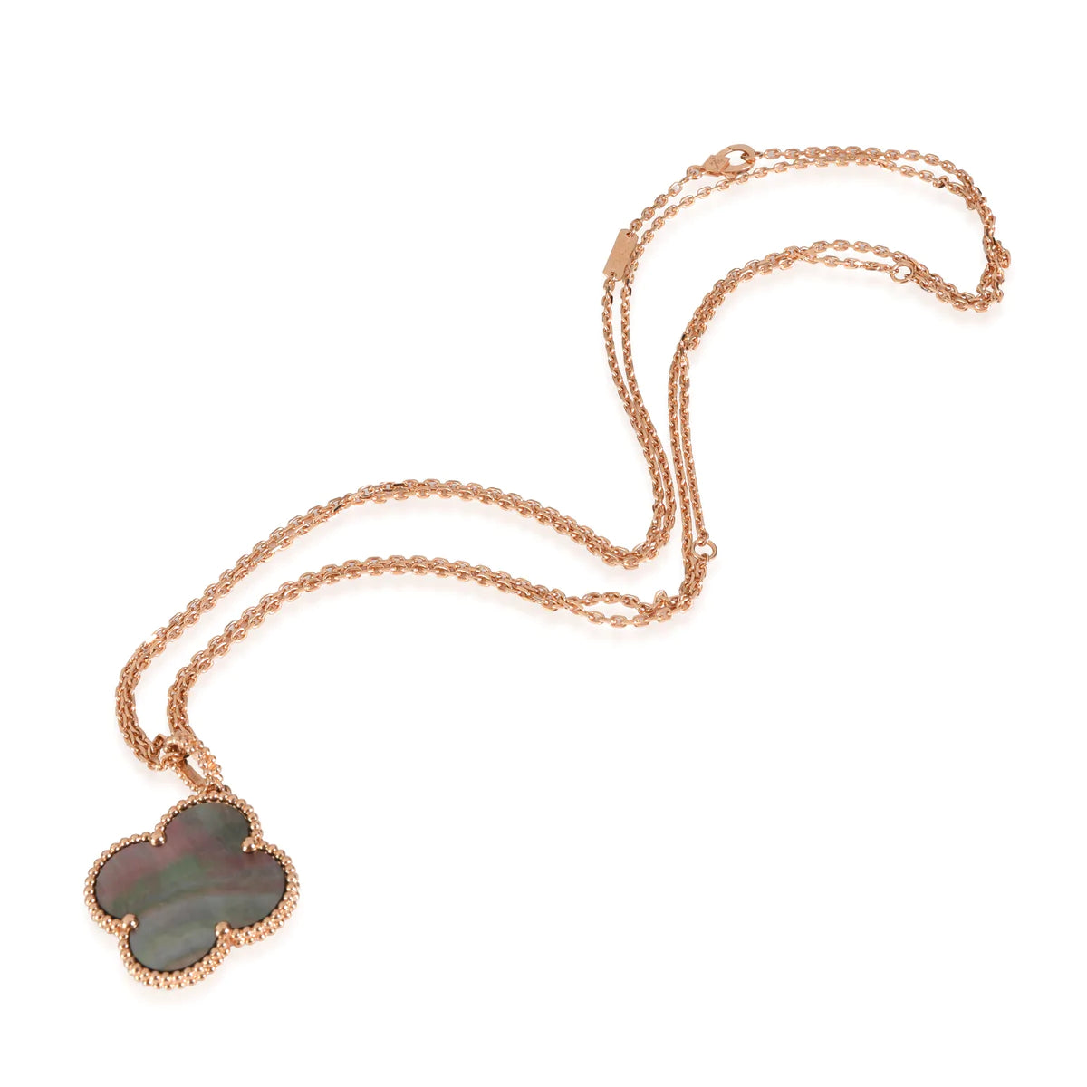 [Solara Jewelry ]KLEE 25MM GOLD DUNKLE PERLMUTT GROSSE KLEEHALSKETTE