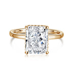 [Solara Jewelry ]4,0 Karat aufwendiger, bezaubernder Radiand-Schliff Banquet Ring