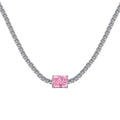 [Solara Jewelry ]2.0 Karat aufwendige Halskette mit Smaragdschliff