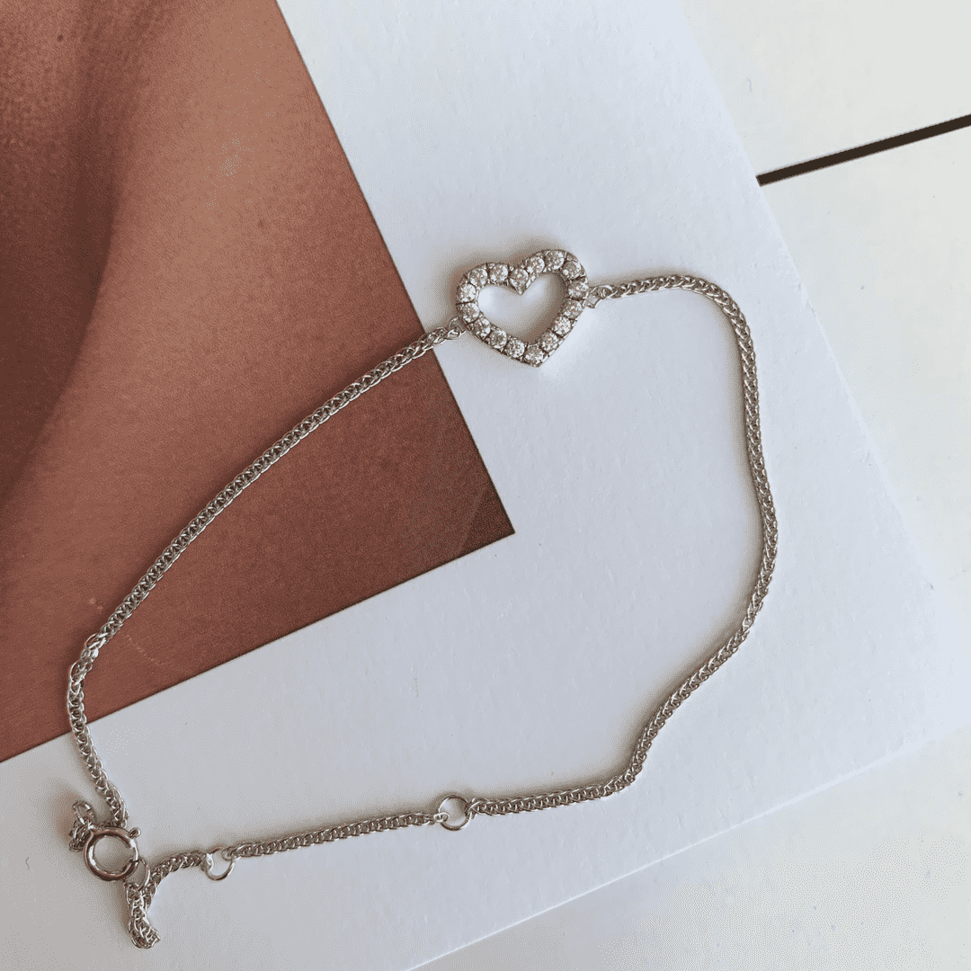 [Solara Jewelry ]ハート型ラバーブレスレット