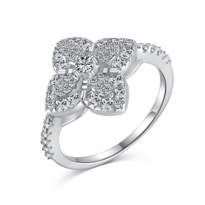 [Solara Jewelry ]豪華でカラフルな花モチーフのバンケットリング