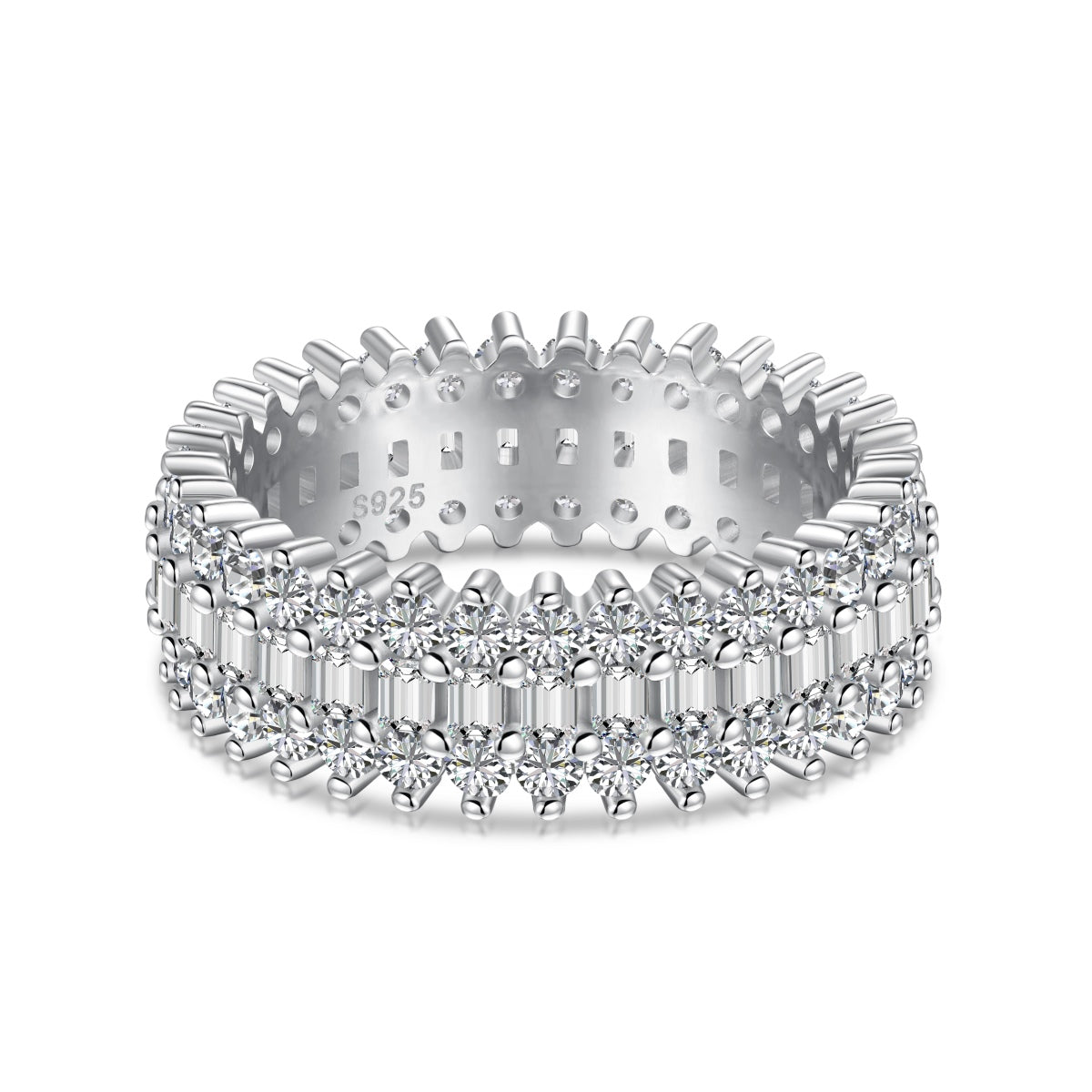 [Solara Jewelry ]Ornate Colorful Radiant Cut Daily Ring