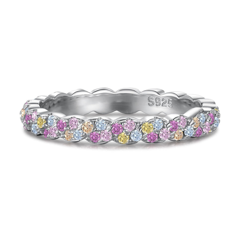 [Solara Jewelry ]Zierlicher überschwänglicher runder Alltagsring