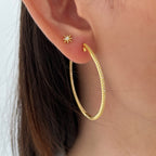[ソララジュエリー] 大ぶりフープピアス