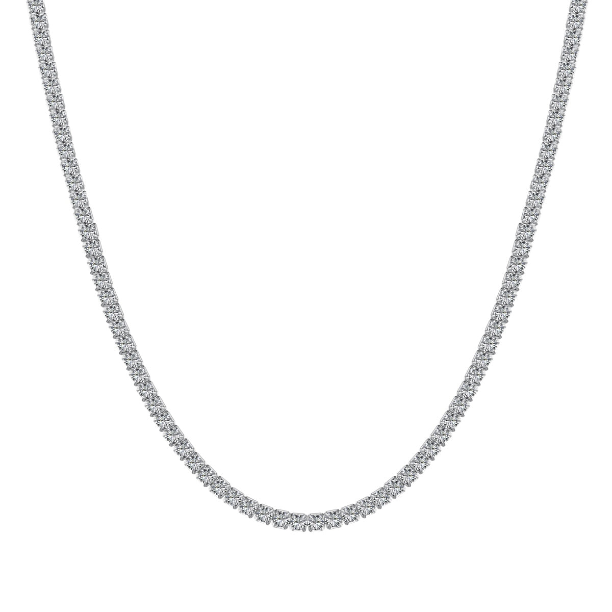[Solara Jewelry ]繊細なラウンドシェイプテニスネックレス