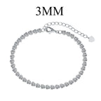 [Solara Jewelry] Verschnörkeltes, funkelndes rundgeschliffenes Alltagsarmband