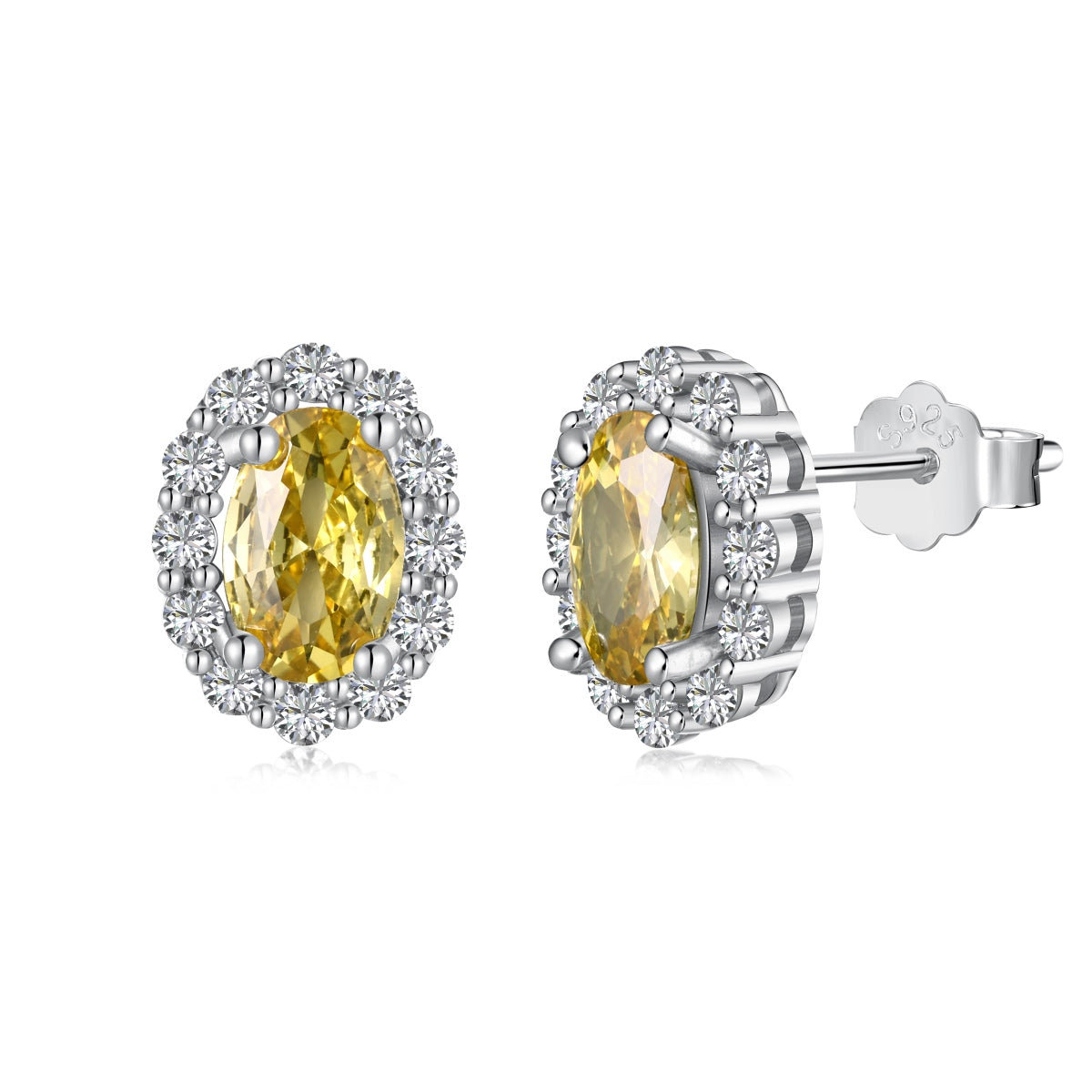 [Solara Jewelry ]繊細でユニークなオーバルカットのデイリーピアス