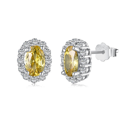 [Solara Jewelry ]繊細でユニークなオーバルカットのデイリーピアス