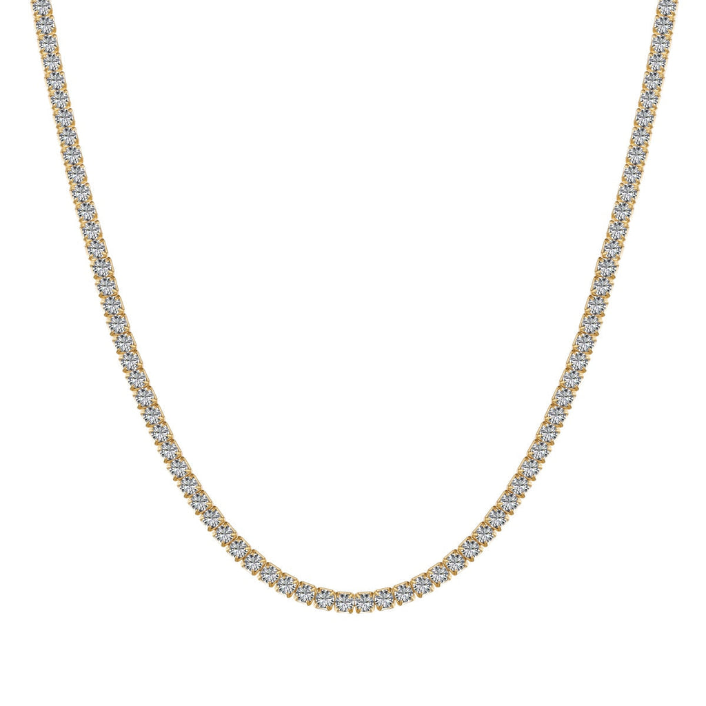 [Solara Jewelry ]繊細なラウンドシェイプテニスネックレス