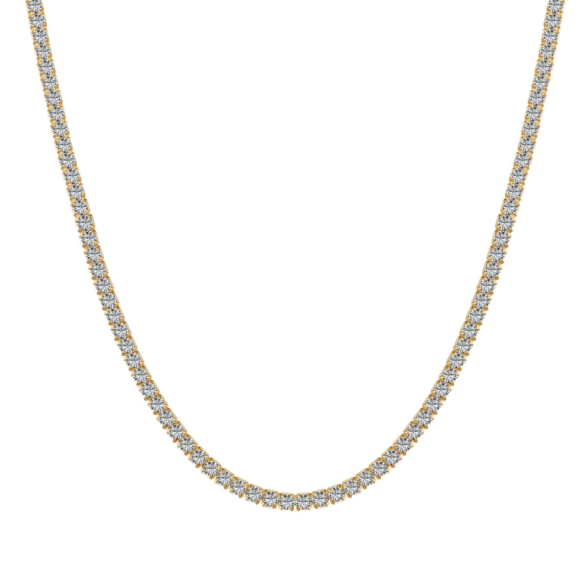 [Solara Jewelry ]繊細なラウンドシェイプテニスネックレス