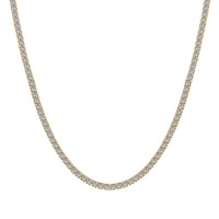 [Solara Jewelry ]Delicate Round Shape Tennis Necklace