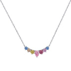 [Solara Jewelry ]可憐なカラフルハートネックレス