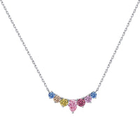 [Solara Jewelry ]Dainty Colorful Heart Necklace