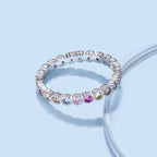 [Solara Jewelry ]Exquisite Colorful Round Cut Party Ring