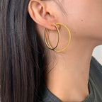 [ソララジュエリー] 大ぶりフープピアス