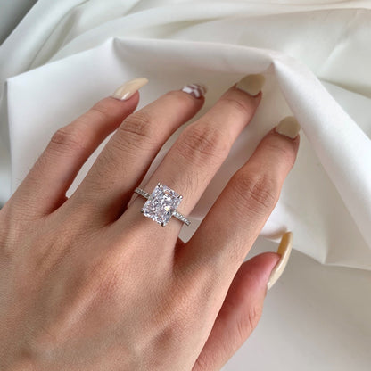 [Solara Schmuck ]4.0 Karat Luxuriöser Verlobungsring