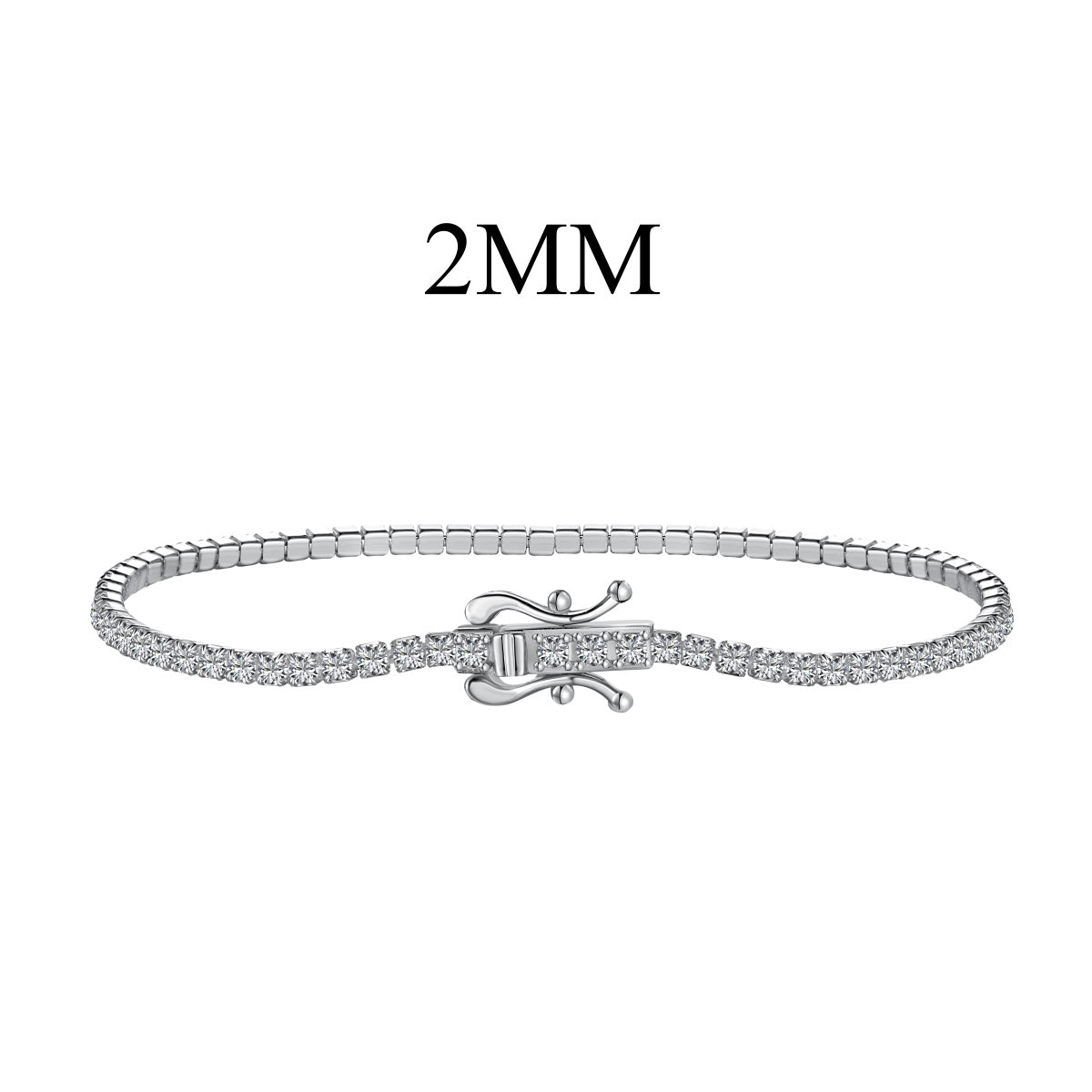 [Solara Schmuck ]Strahlendes Buntes Armband mit Rundschliff für Partys