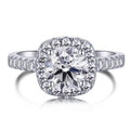 [Solara Jewelry] 輝く高貴なラウンドカット ウェディングリング