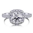 [Solara Jewelry] 輝く高貴なラウンドカット ウェディングリング