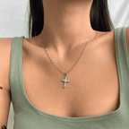 [Solara Jewelry ]繊細なクロスネックレス