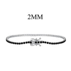 [Solara Schmuck ]Strahlendes Buntes Armband mit Rundschliff für Partys