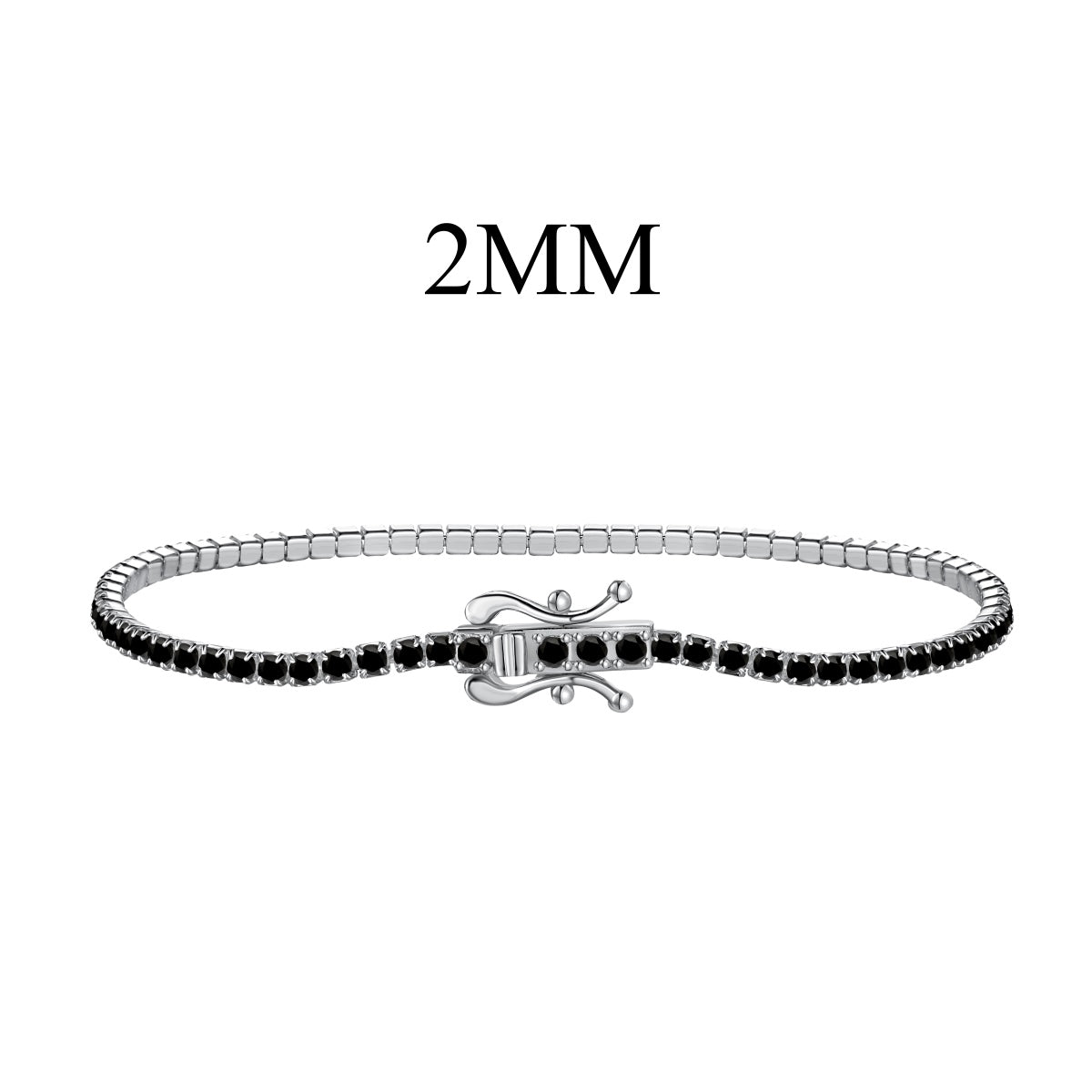 [Solara Schmuck ]Strahlendes Buntes Armband mit Rundschliff für Partys