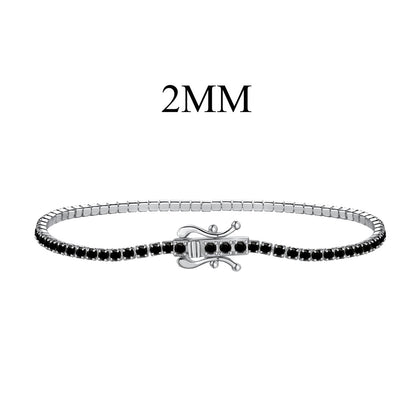 [Solara Schmuck ]Strahlendes Buntes Armband mit Rundschliff für Partys