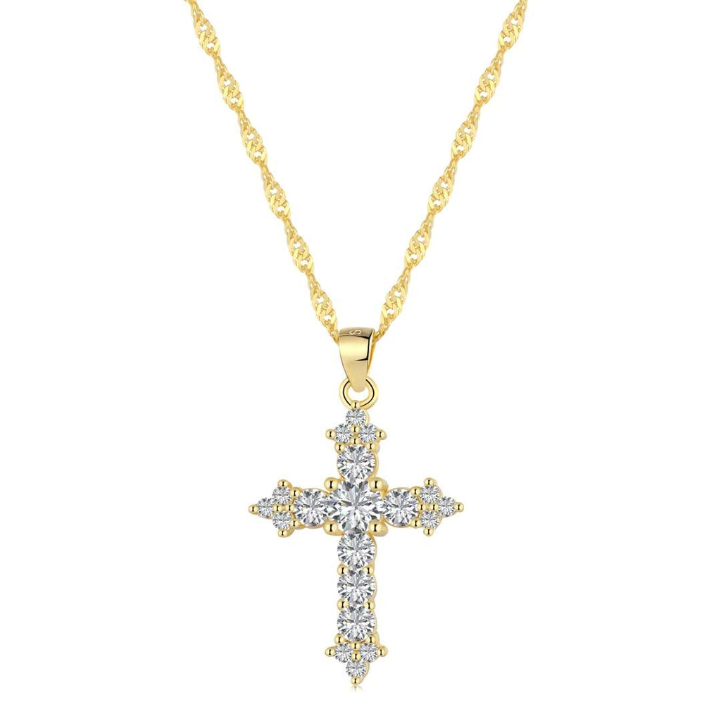 [Solara Jewelry ]繊細なクロスネックレス