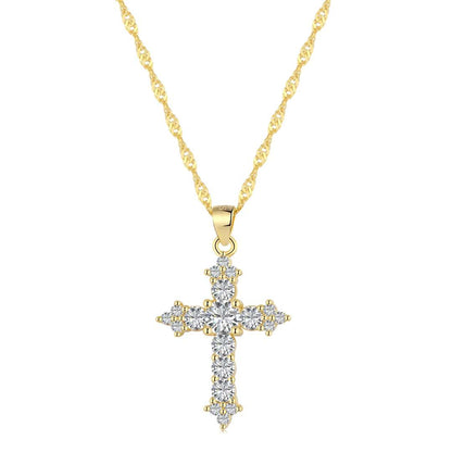 [Solara Jewelry ]繊細なクロスネックレス