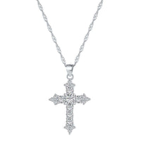 [Solara Jewelry ]Delicate Cross Shape Necklace