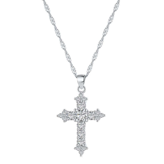 [Solara Jewelry ]Zierliche Halskette mit Kreuzanhänger