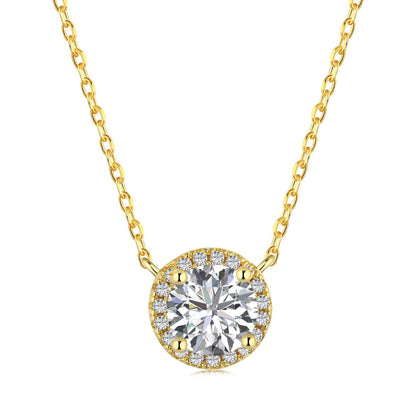 [Solara Jewelry ]豪華なラウンドカットネックレス