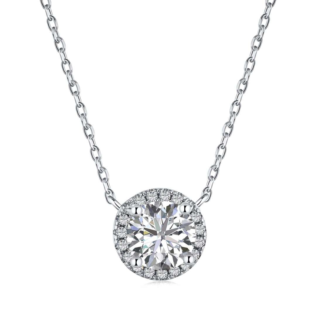 [Solara Jewelry ]豪華なラウンドカットネックレス