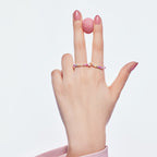[Solara Jewelry ]Exquisiter, mehrfarbiger Ring im Smaragdschliff für den Alltag