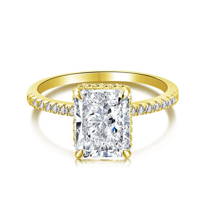 [Solara Schmuck ]4.0 Karat Luxuriöser Verlobungsring