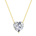[Solara Jewelry ]6.0 Karat Radiant Herzschliff Halskette