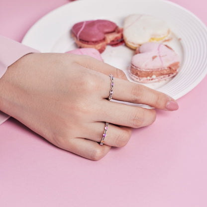 [Solara Jewelry] エレガント エネルギッシュ ラウンドカット デイリーリング