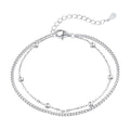 [Solara Jewelry ]繊細なビーズ二連ブレスレット