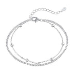 [Solara Jewelry ]繊細なビーズ二連ブレスレット