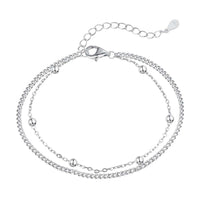 [Solara Jewelry ]Delicate Bead Double Layer Bracelet