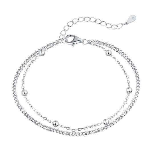 [Solara Jewelry ]Zartes Perlen-Doppelarmband