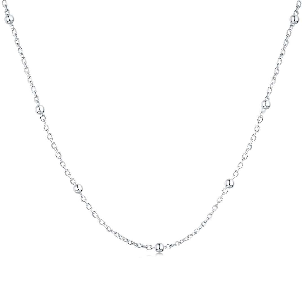 [Solara Jewelry ]小粒ビーズ鎖骨チェーン シンプルネックレス