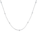 [Solara Jewelry ]小粒ビーズ鎖骨チェーン シンプルネックレス