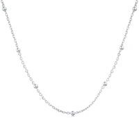 [Solara Jewelry ]Small Bead Clavicle Chain Simple Necklace
