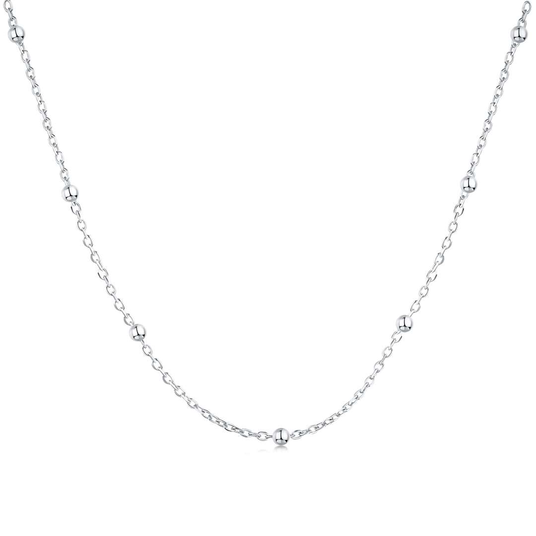 [Solara Jewelry ]小粒ビーズ鎖骨チェーン シンプルネックレス