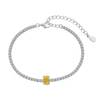 [Solara Schmuck] Exquisites ovales Armband mit 0,75 Karat für jeden Tag