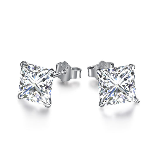 [Solara Jewelry ]Verzierte quadratische Ohrringe
