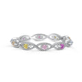 [Solara Jewelry ]Eleganter energetischer Ring mit Rundschliff für jeden Tag